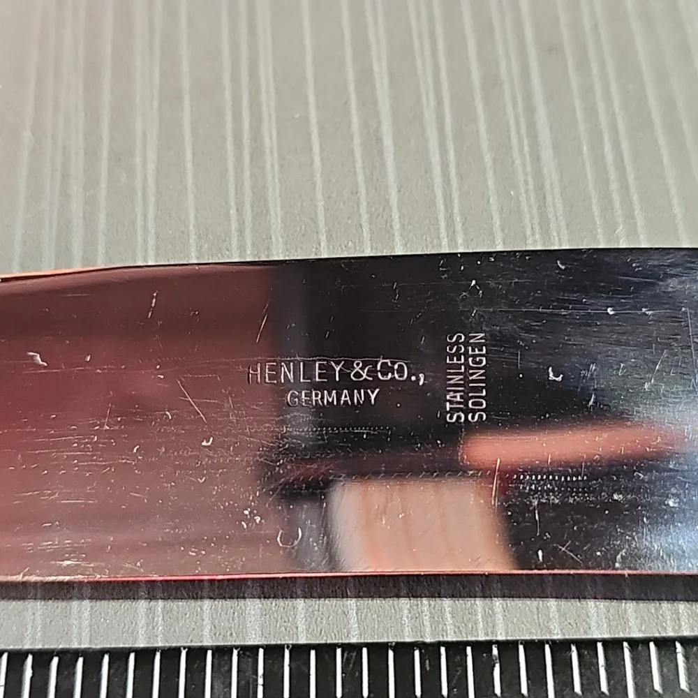 Vtg 1950s Henley & Co‎ German Stainless Solingen Alaska Scene Carving Set